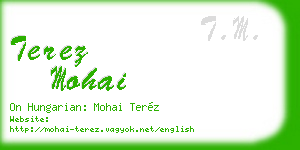 terez mohai business card